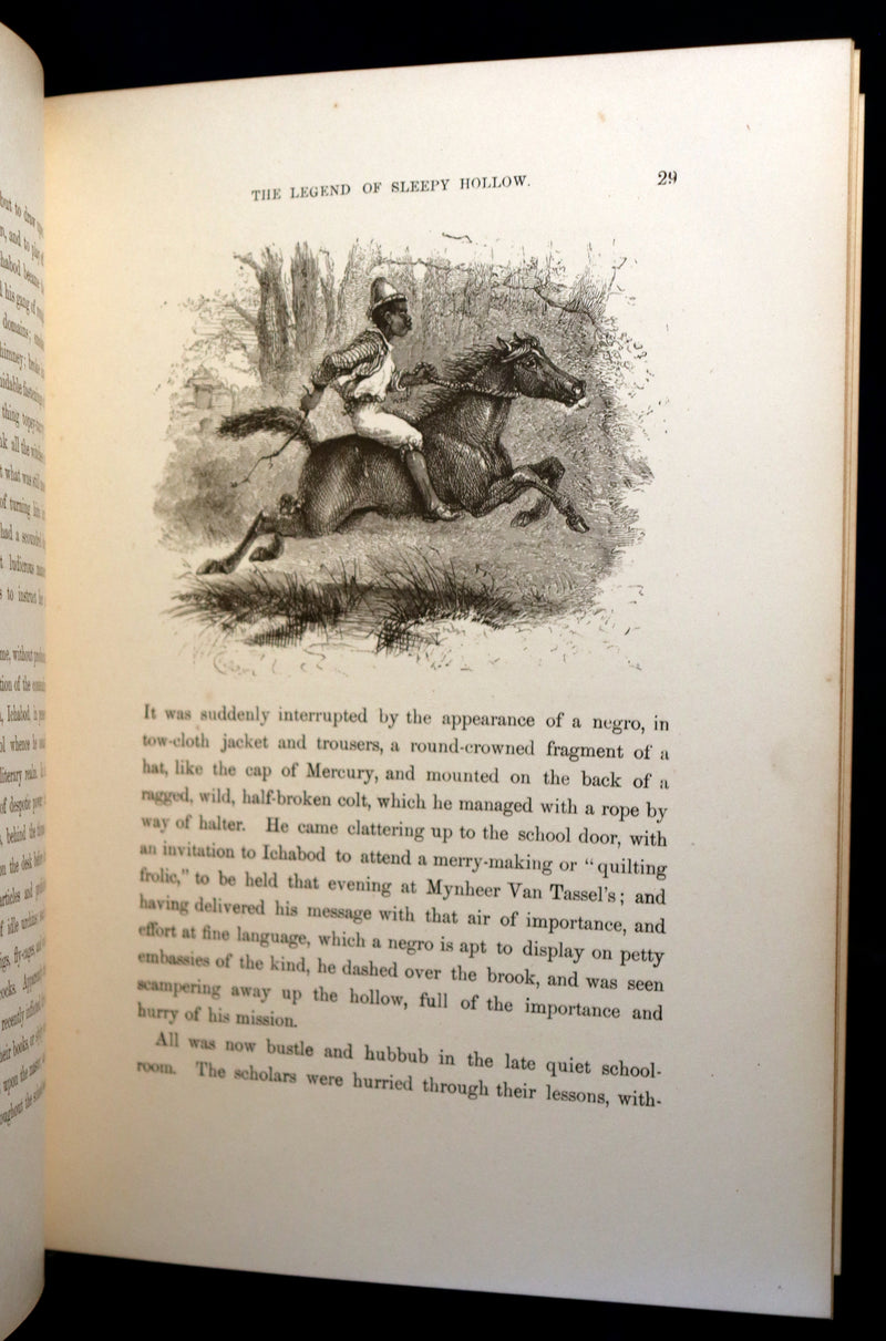 1875 Scarce Book - The Legend of Sleepy Hollow, and The Spectre Bridegroom by Washington Irving.