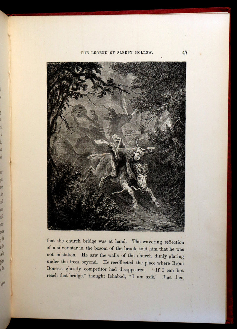 1875 Scarce Book - The Legend of Sleepy Hollow, and The Spectre Bridegroom by Washington Irving.