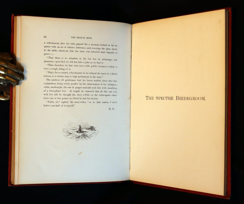1875 Scarce Book - The Legend of Sleepy Hollow, and The Spectre Bridegroom by Washington Irving.