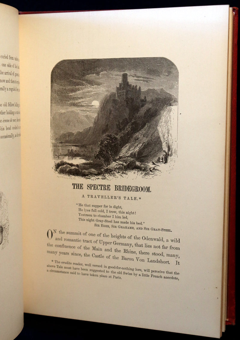 1875 Scarce Book - The Legend of Sleepy Hollow, and The Spectre Bridegroom by Washington Irving.