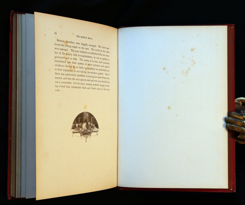 1875 Scarce Book - The Legend of Sleepy Hollow, and The Spectre Bridegroom by Washington Irving.