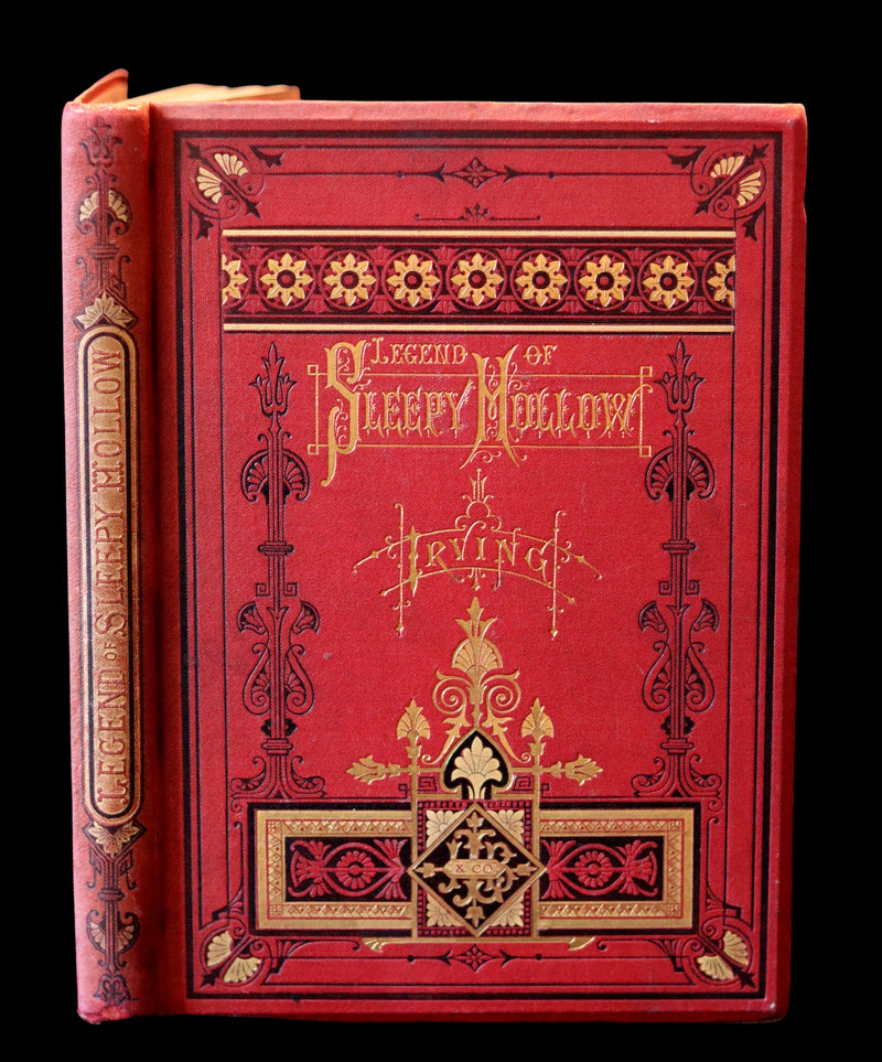 1875 Scarce Book - The Legend of Sleepy Hollow, and The Spectre Bridegroom by Washington Irving.