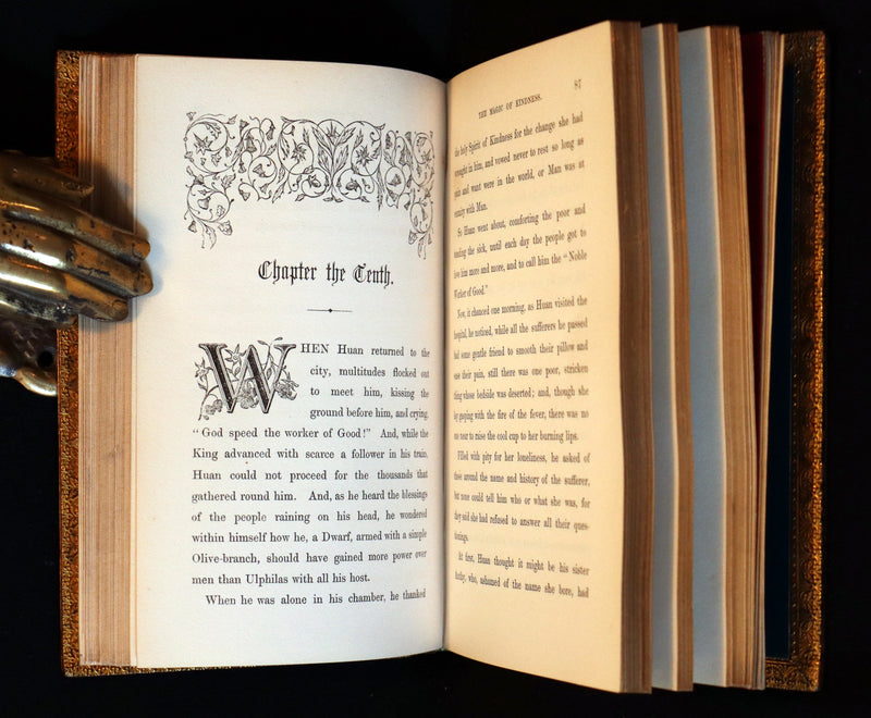 1849 Scarce 1stED - bound by Riviere - THE MAGIC OF KINDNESS illustrated by Cruikshank.