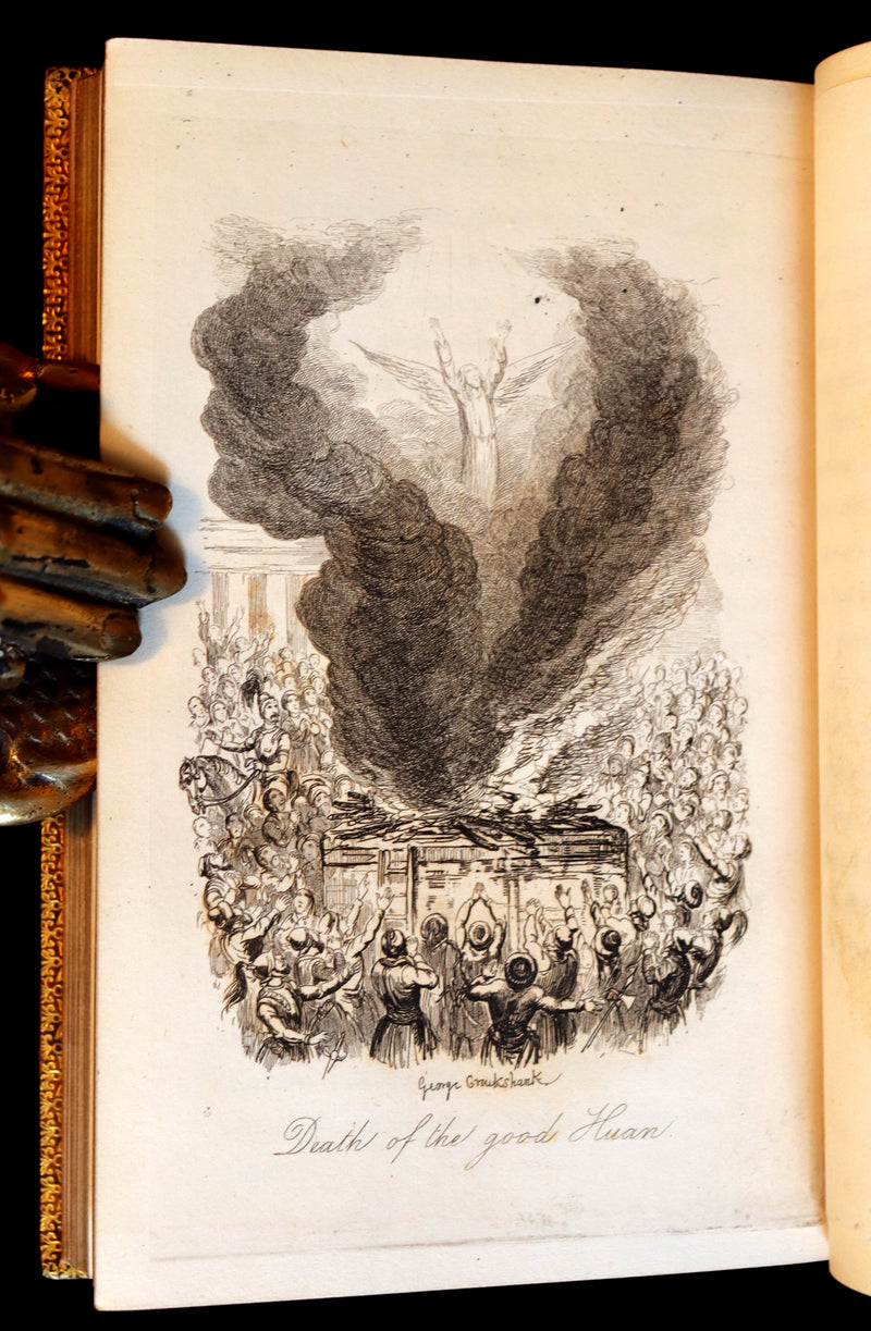 1849 Scarce 1stED - bound by Riviere - THE MAGIC OF KINDNESS illustrated by Cruikshank.