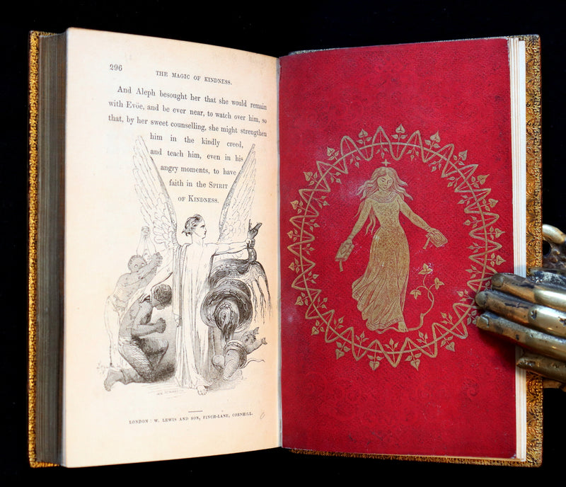 1849 Scarce 1stED - bound by Riviere - THE MAGIC OF KINDNESS illustrated by Cruikshank.