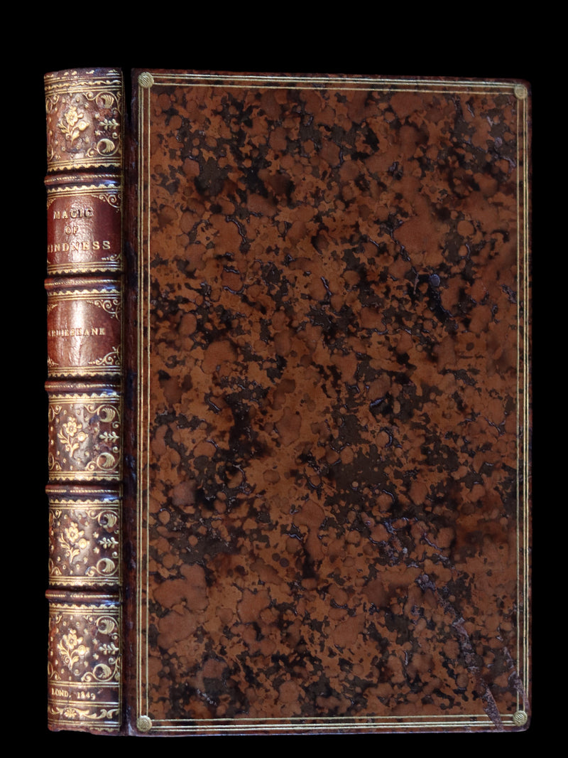 1849 Scarce 1stED - bound by Riviere - THE MAGIC OF KINDNESS illustrated by Cruikshank.
