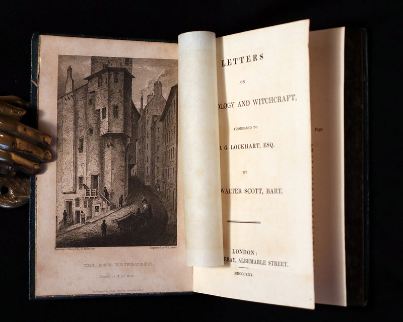 1830 1stED Book - Letters on Demonology & Witchcraft - WITCHES & FAIRIES by Walter Scott.