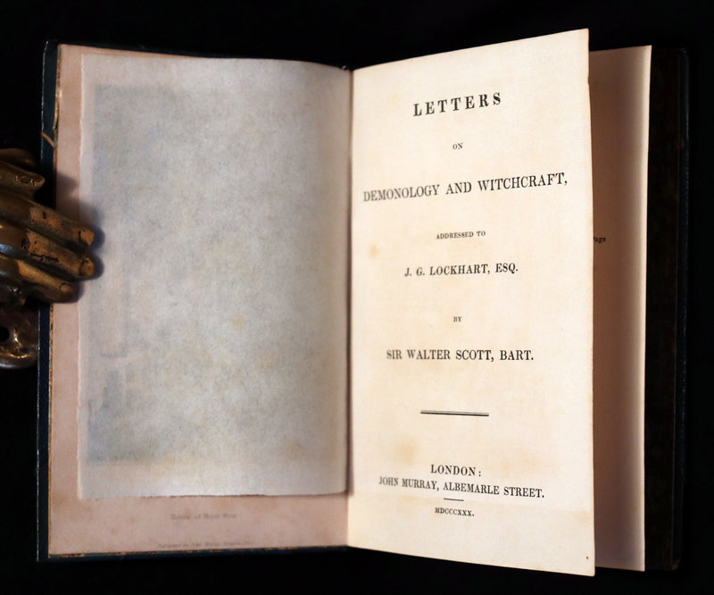 1830 1stED Book - Letters on Demonology & Witchcraft - WITCHES & FAIRIES by Walter Scott.