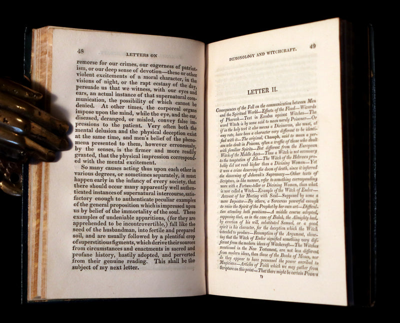 1830 1stED Book - Letters on Demonology & Witchcraft - WITCHES & FAIRIES by Walter Scott.