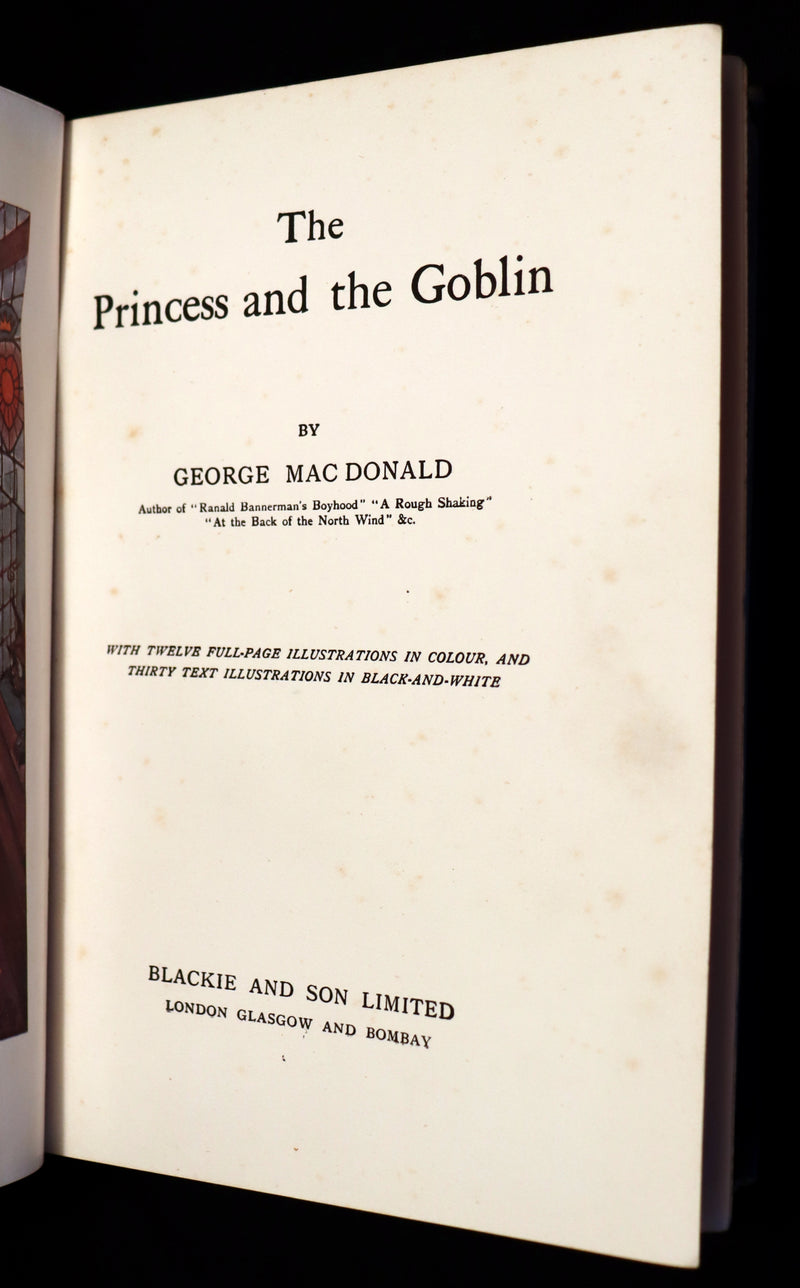 1911 Rare Book - The PRINCESS and the GOBLIN by George MacDonald. Illustrated.