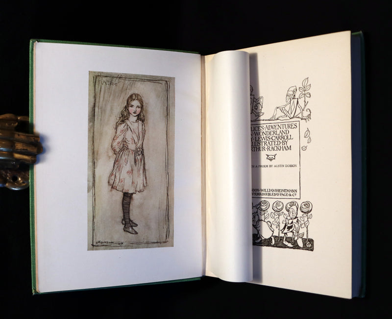 1919 Rare Book - Alice's Adventures in Wonderland, illustrated by Arthur Rackham.