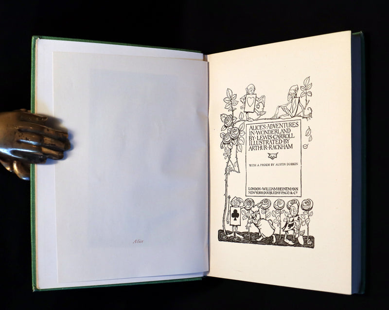 1919 Rare Book - Alice's Adventures in Wonderland, illustrated by Arthur Rackham.