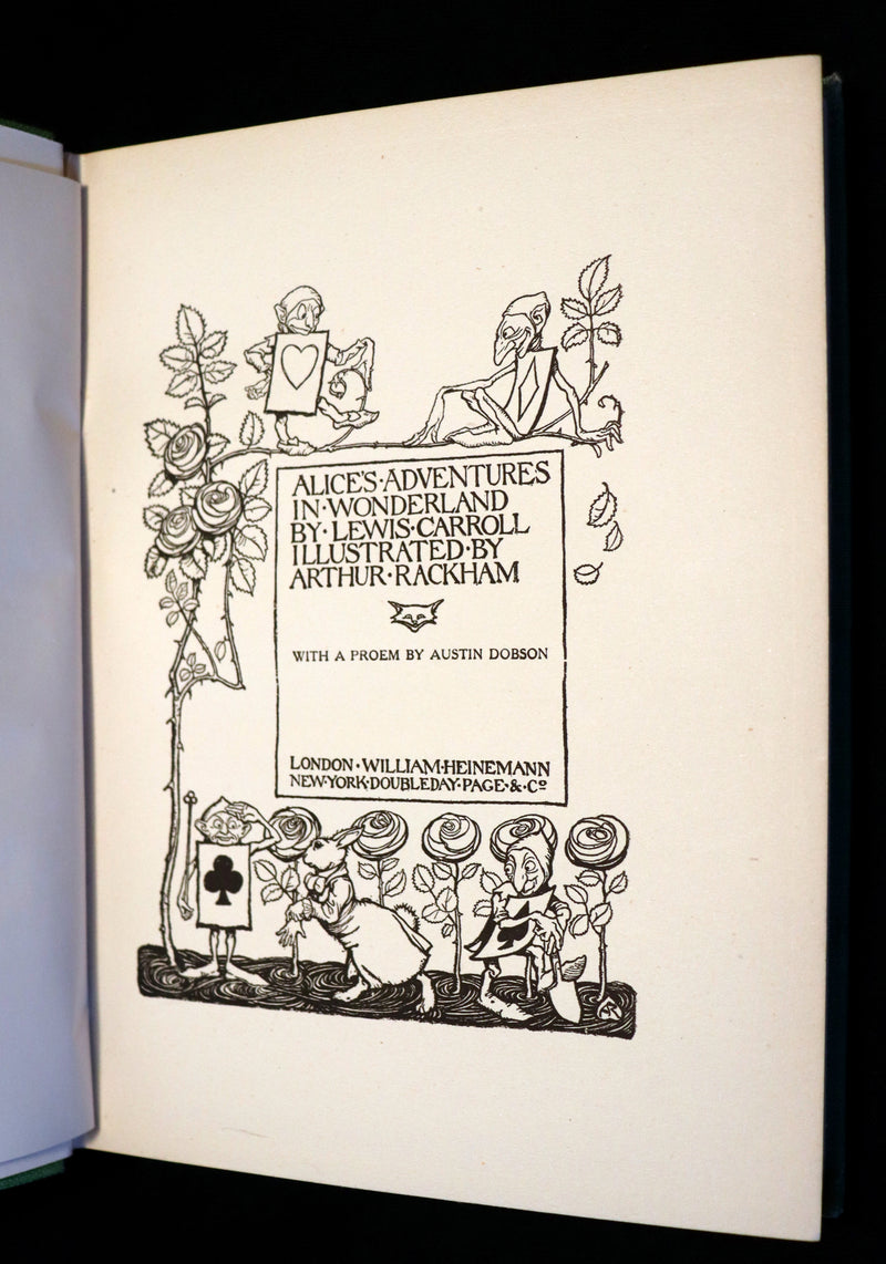 1919 Rare Book - Alice's Adventures in Wonderland, illustrated by Arthur Rackham.