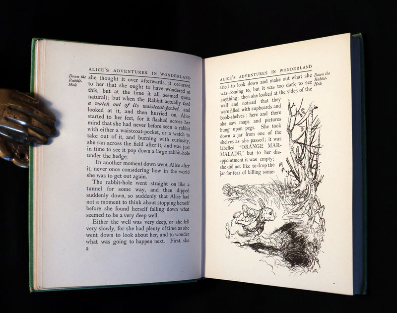 1919 Rare Book - Alice's Adventures in Wonderland, illustrated by Arthur Rackham.