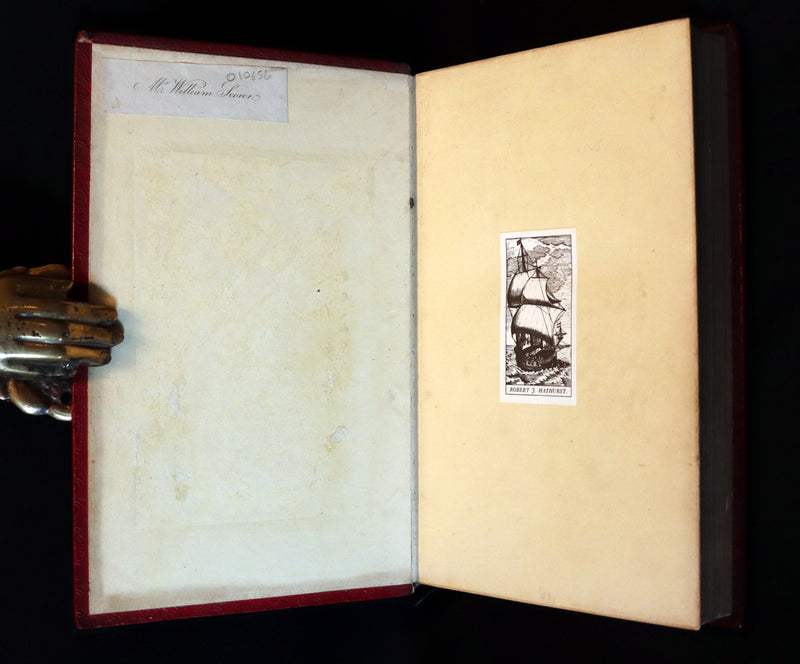 1846 Rare Book in Naval Binding - POOR JACK by Captain Marryat Illustrated by Clarkson Stanfield.