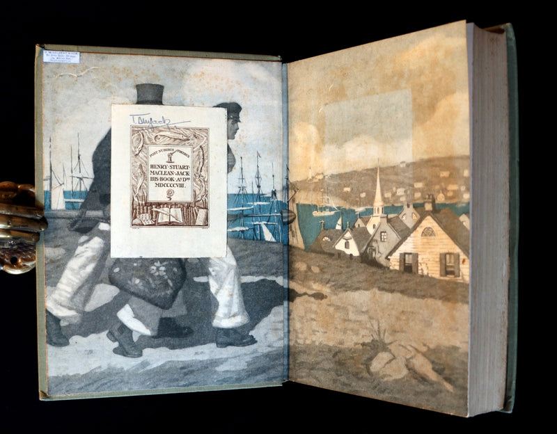 1930 Scarce Edition - MOBY DICK or The White Whale by Herman Melville illustrated by Mead Schaeffer.