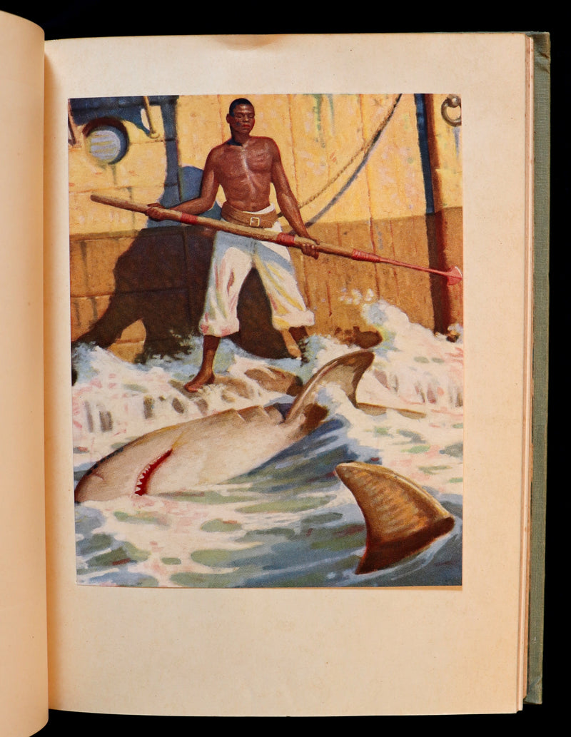 1930 Scarce Edition - MOBY DICK or The White Whale by Herman Melville illustrated by Mead Schaeffer.