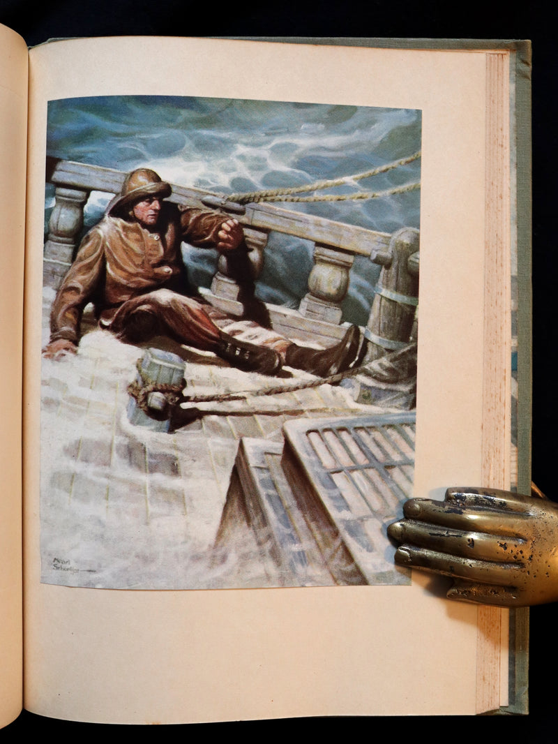 1930 Scarce Edition - MOBY DICK or The White Whale by Herman Melville illustrated by Mead Schaeffer.