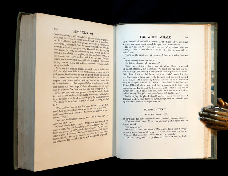 1930 Scarce Edition - MOBY DICK or The White Whale by Herman Melville illustrated by Mead Schaeffer.