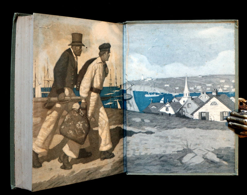 1930 Scarce Edition - MOBY DICK or The White Whale by Herman Melville illustrated by Mead Schaeffer.