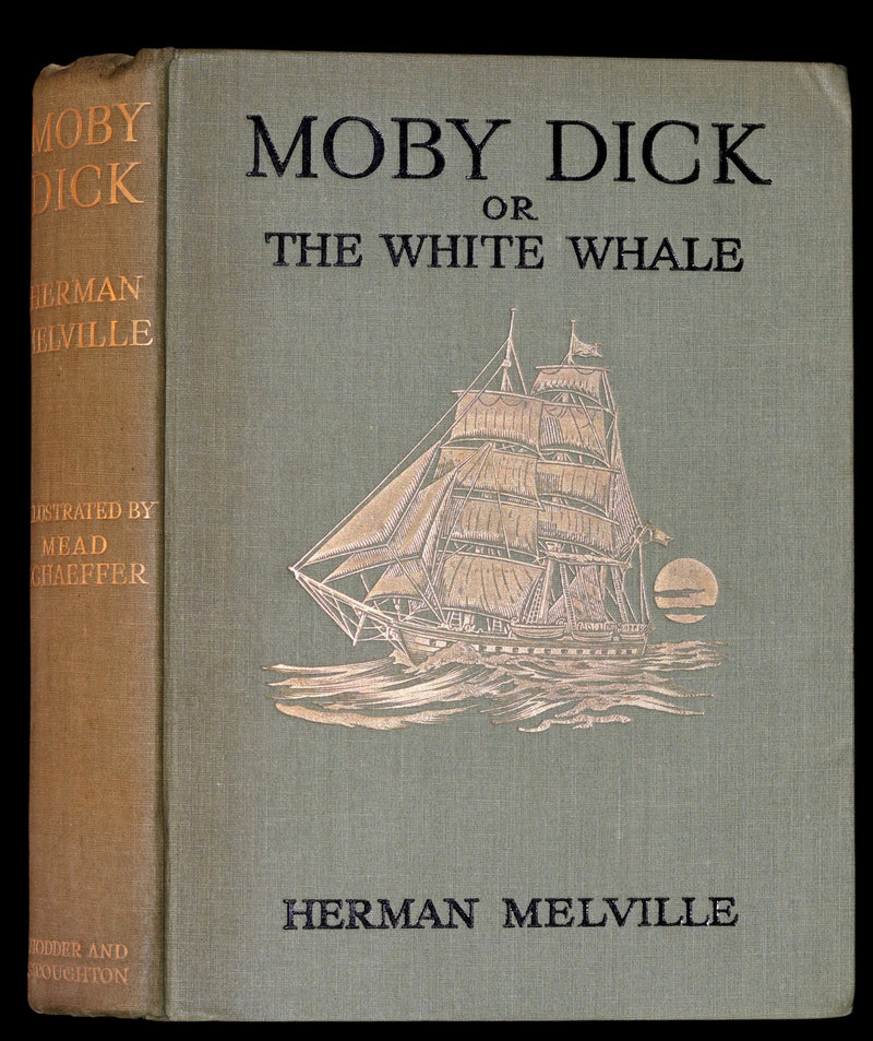 1930 Scarce Edition - MOBY DICK or The White Whale by Herman Melville illustrated by Mead Schaeffer.