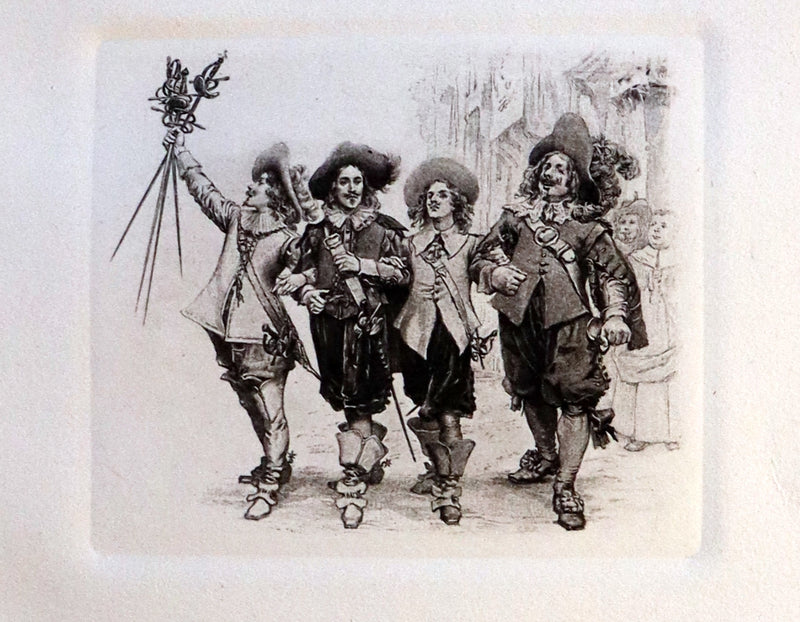 1899 Rare Illustrated Book set - The Three Musketeers by Alexandre Dumas.