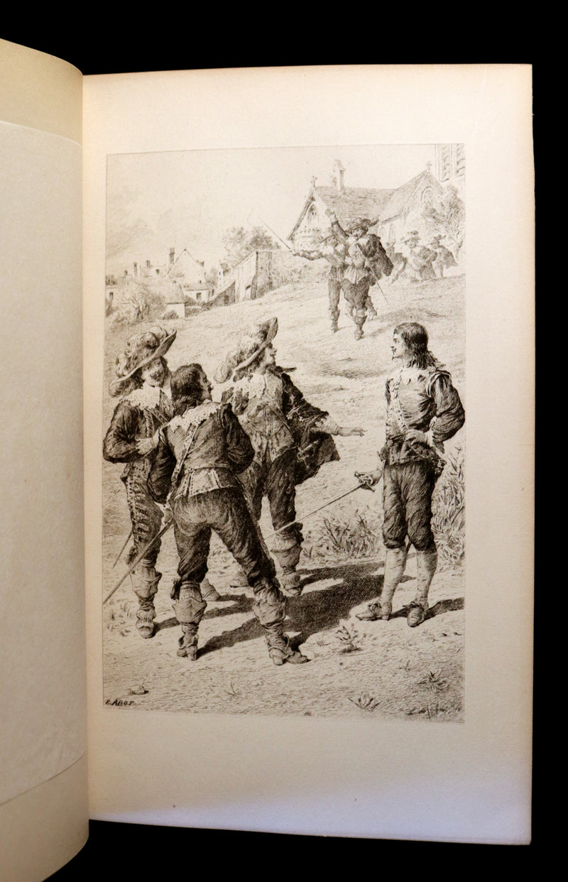 1899 Rare Illustrated Book set - The Three Musketeers by Alexandre Dumas.