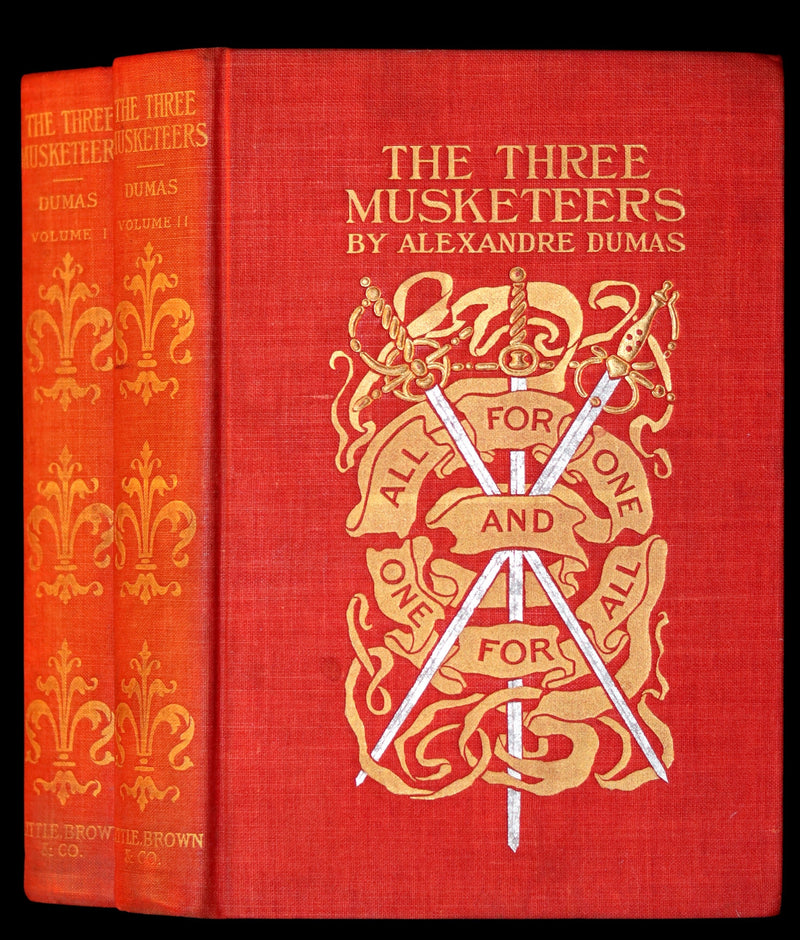 1899 Rare Illustrated Book set - The Three Musketeers by Alexandre Dumas.