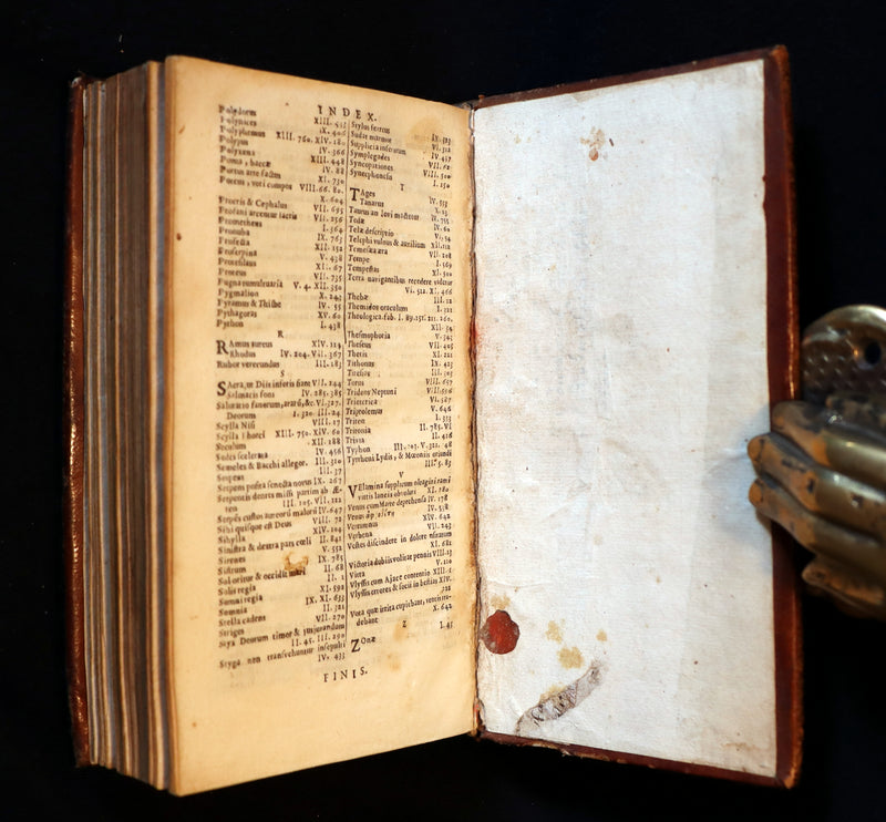 1668 Rare Latin Book - OVID's Metamorphoses - Metamorphoseon libri XV cum notis Farnabii.