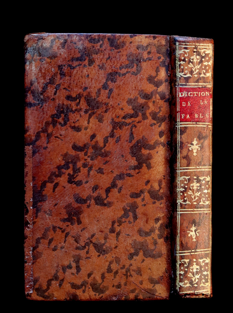 1784 Rare French Book -  Dictionary of FABLE and Mythology - Dictionnaire de la Fable by Chompre.