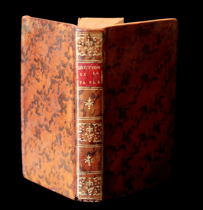 1784 Rare French Book -  Dictionary of FABLE and Mythology - Dictionnaire de la Fable by Chompre.