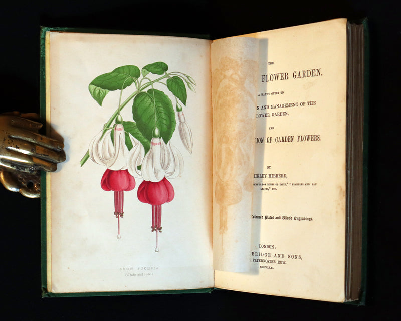 1871 Rare Book - The Amateur's Flower Garden by the famous botanist James Shirley Hibberd. 1stED.