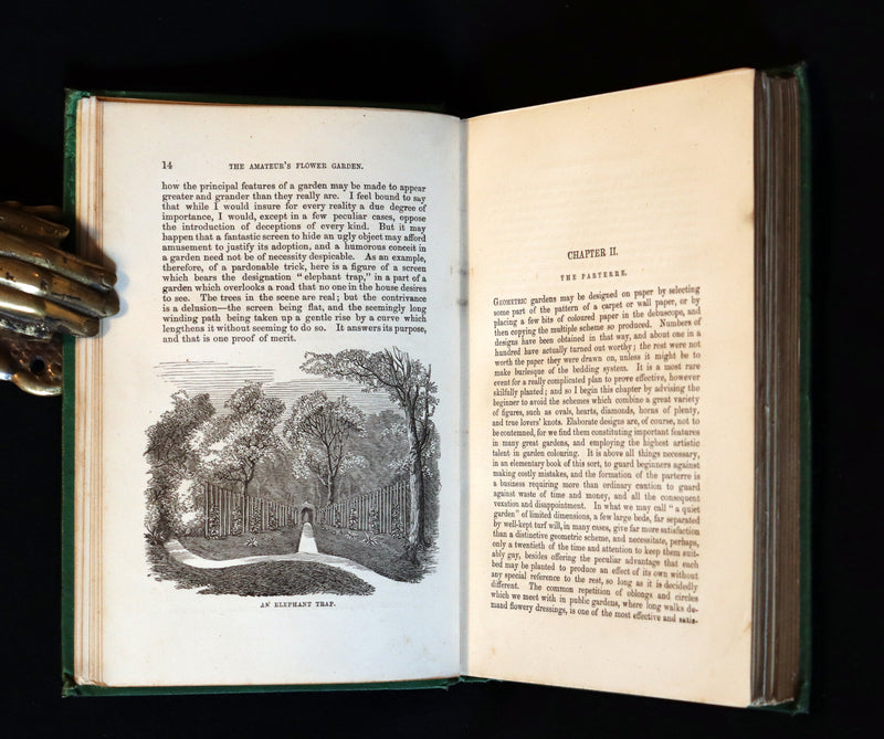 1871 Rare Book - The Amateur's Flower Garden by the famous botanist James Shirley Hibberd. 1stED.