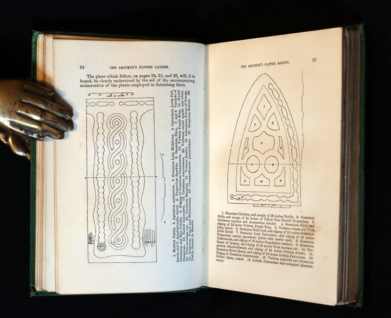 1871 Rare Book - The Amateur's Flower Garden by the famous botanist James Shirley Hibberd. 1stED.