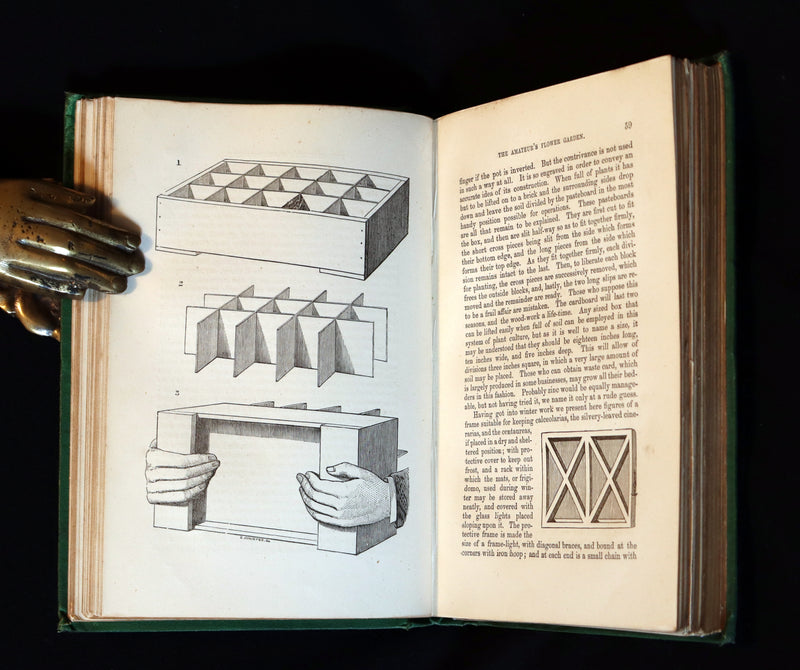 1871 Rare Book - The Amateur's Flower Garden by the famous botanist James Shirley Hibberd. 1stED.
