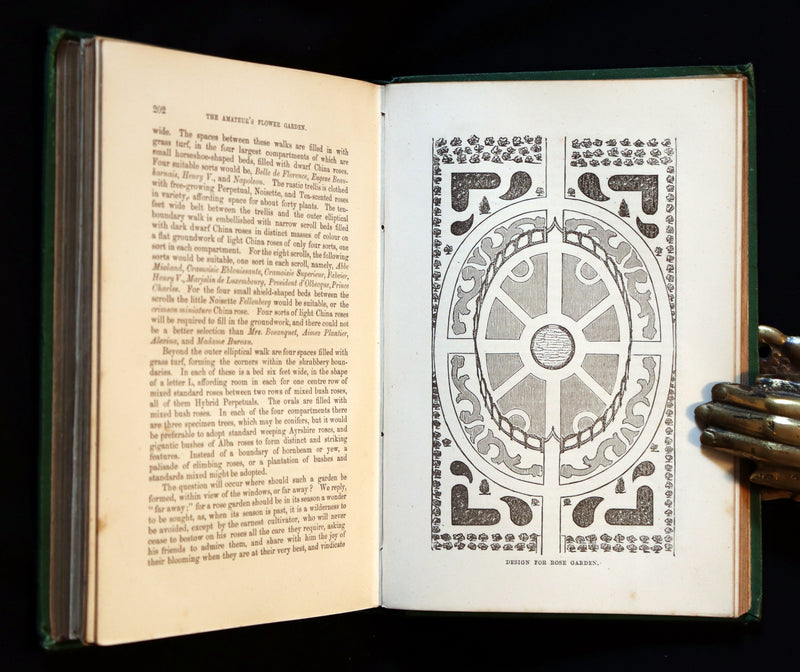 1871 Rare Book - The Amateur's Flower Garden by the famous botanist James Shirley Hibberd. 1stED.