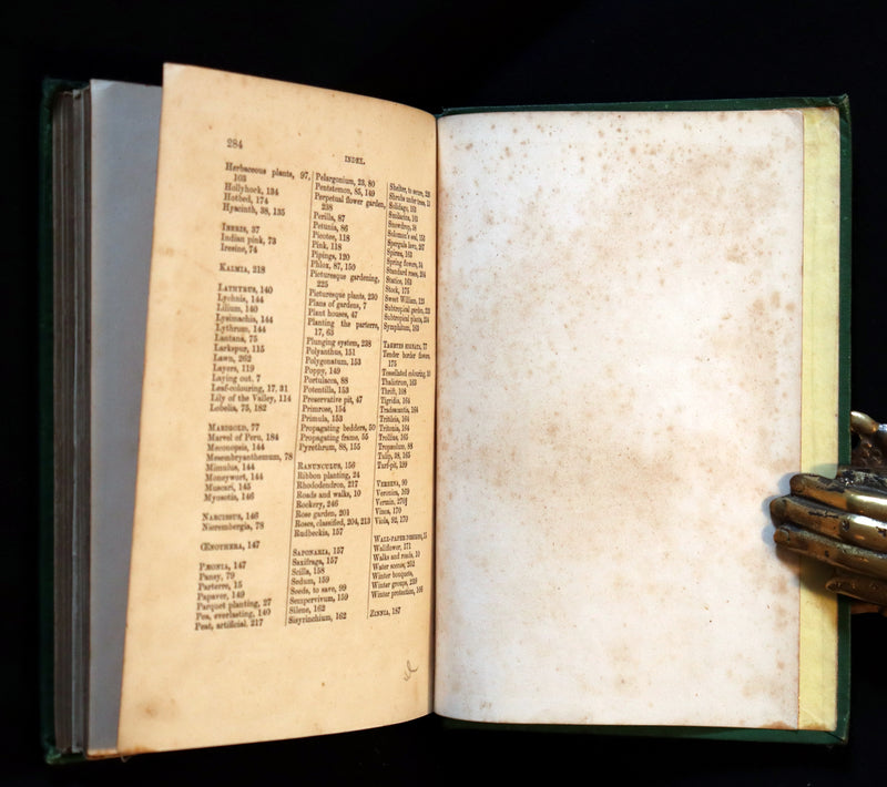 1871 Rare Book - The Amateur's Flower Garden by the famous botanist James Shirley Hibberd. 1stED.