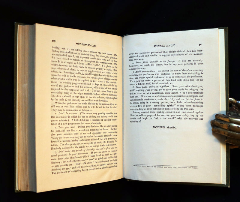 1898 Rare Book - MODERN MAGIC - A Practical Treatise On The Art Of Conjuring by Hoffmann.