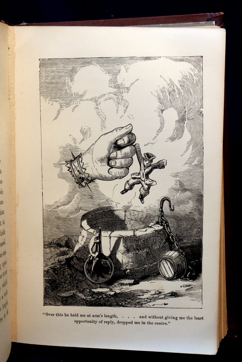 1880 Rare Book - The Travels and Surprising Adventures of Baron MUNCHAUSEN Illustrated by Crowquill.