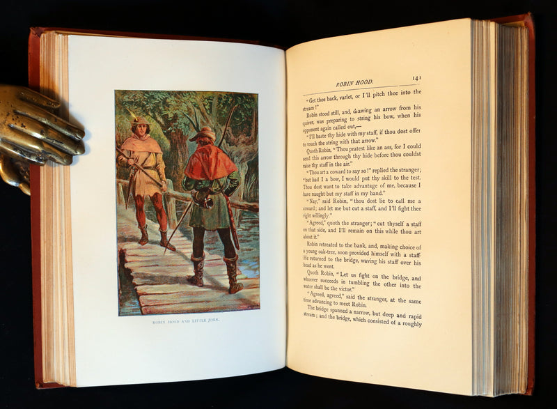 1895 Rare Book - THE LIFE AND ADVENTURES OF ROBIN HOOD by John B. Marsh illustrated by Browne.