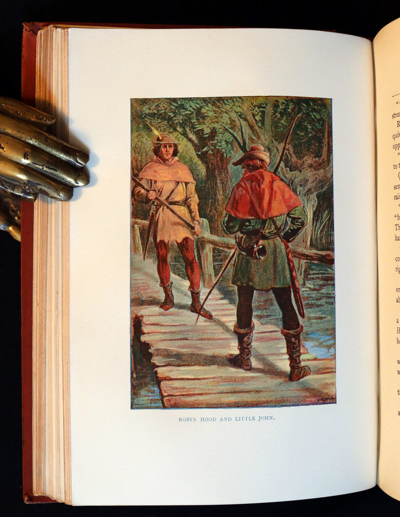 1895 Rare Book - THE LIFE AND ADVENTURES OF ROBIN HOOD by John B. Marsh illustrated by Browne.