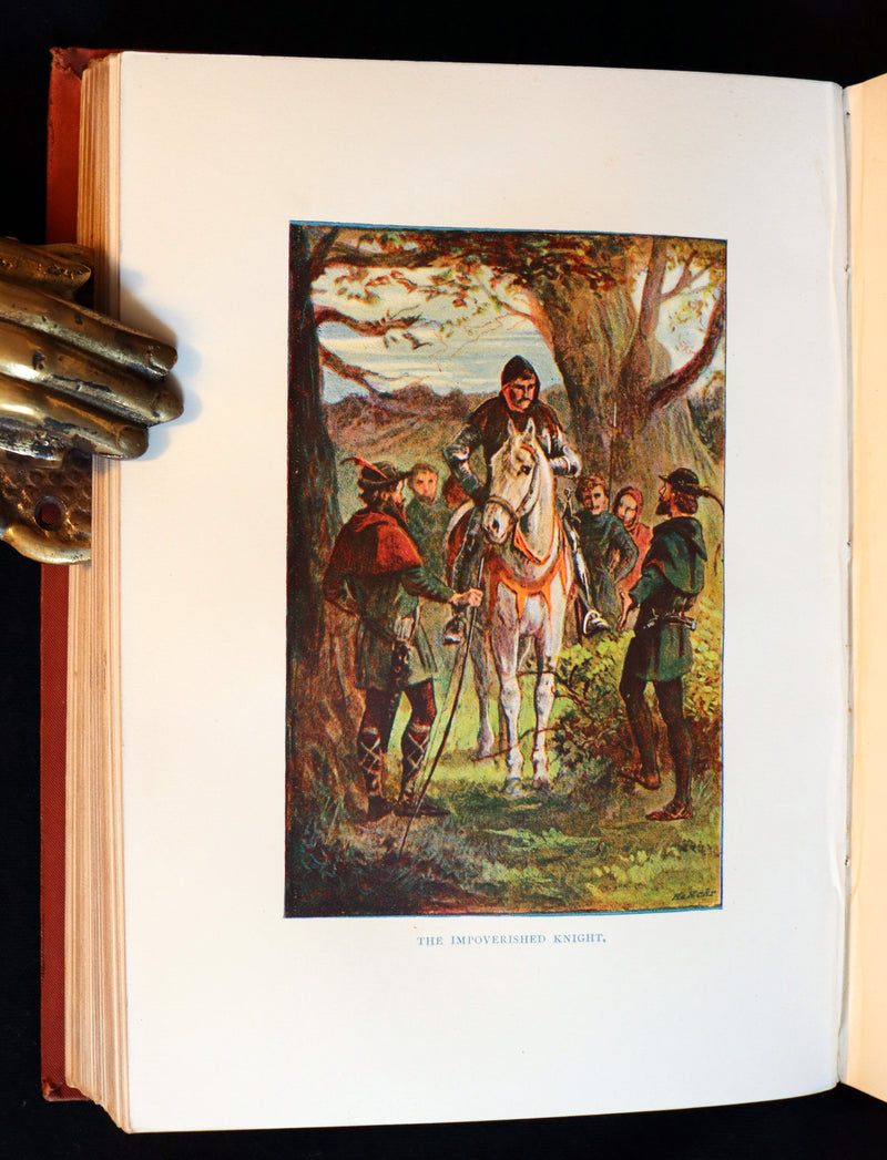 1895 Rare Book - THE LIFE AND ADVENTURES OF ROBIN HOOD by John B. Marsh illustrated by Browne.