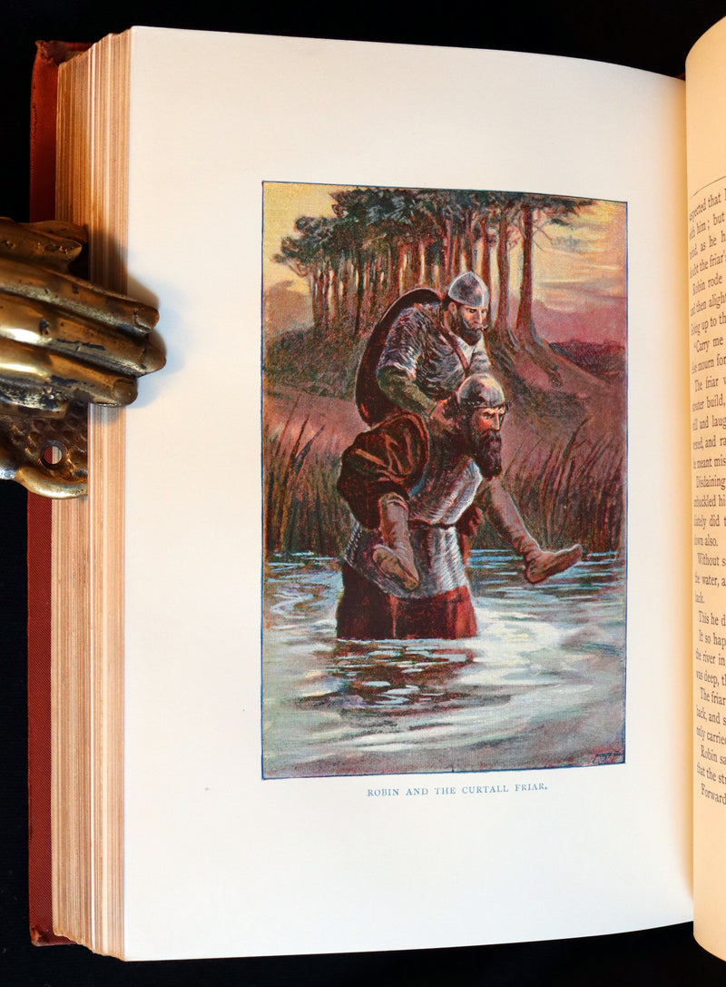 1895 Rare Book - THE LIFE AND ADVENTURES OF ROBIN HOOD by John B. Marsh illustrated by Browne.