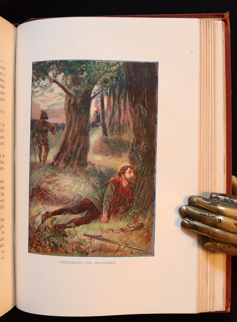 1895 Rare Book - THE LIFE AND ADVENTURES OF ROBIN HOOD by John B. Marsh illustrated by Browne.