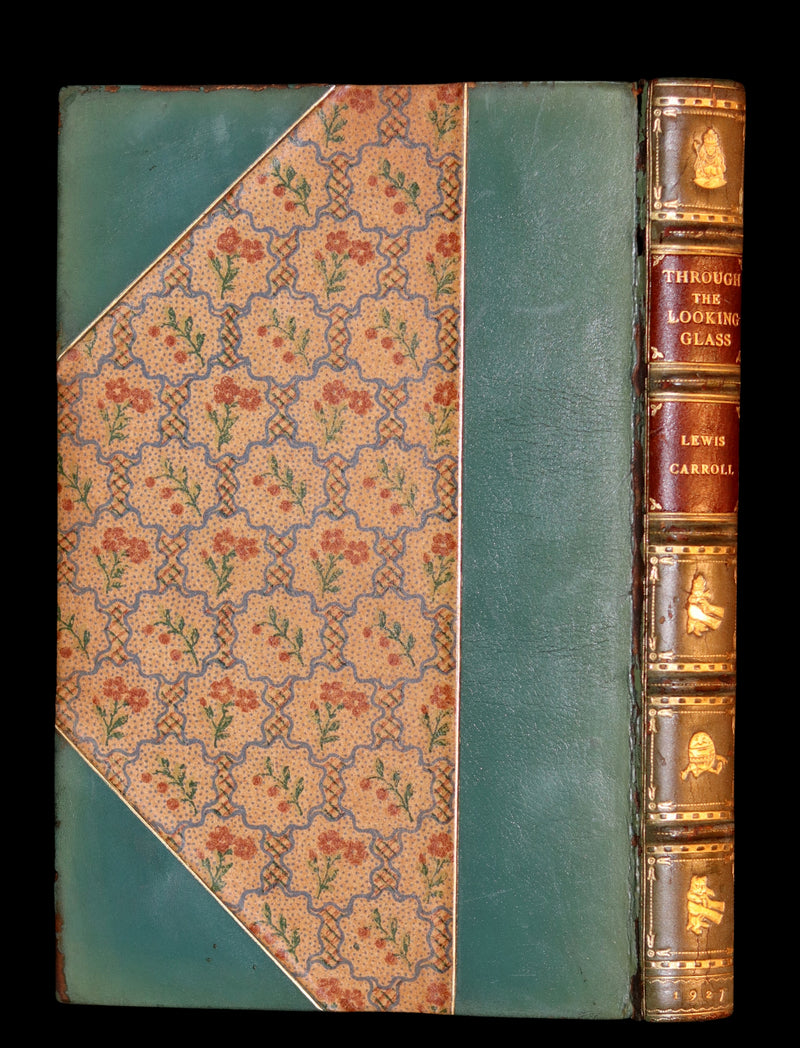 1927 Rare Sangorski binding - Through the Looking-Glass, and What Alice Found There by Lewis Carroll.