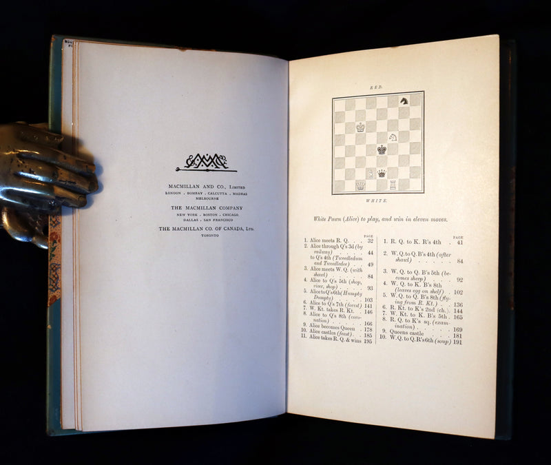 1927 Rare Sangorski binding - Through the Looking-Glass, and What Alice Found There by Lewis Carroll.
