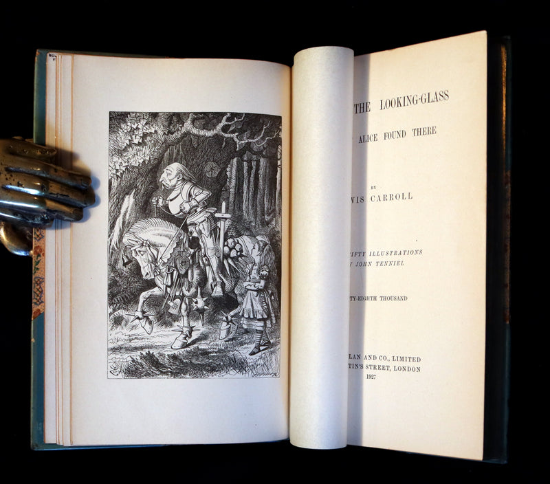 1927 Rare Sangorski binding - Through the Looking-Glass, and What Alice Found There by Lewis Carroll.