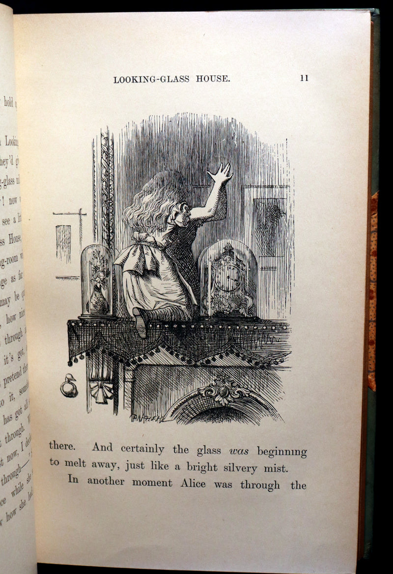 1927 Rare Sangorski binding - Through the Looking-Glass, and What Alice Found There by Lewis Carroll.