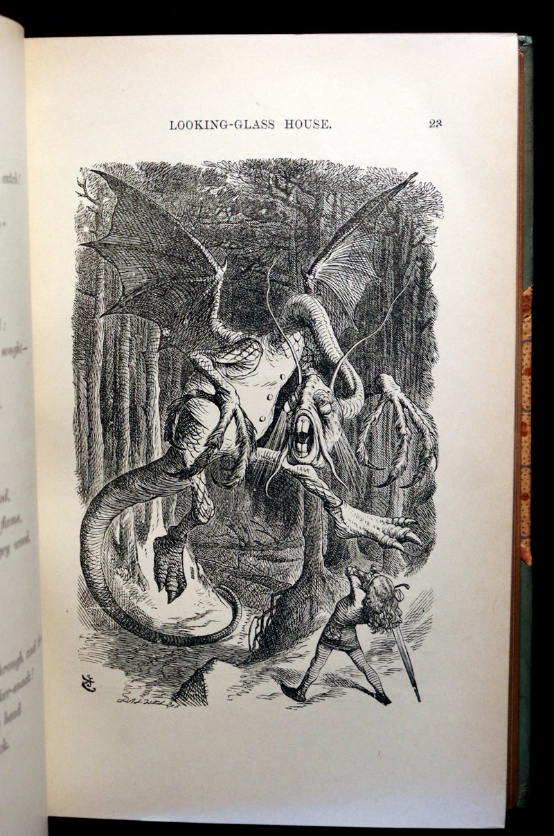 1927 Rare Sangorski binding - Through the Looking-Glass, and What Alice Found There by Lewis Carroll.