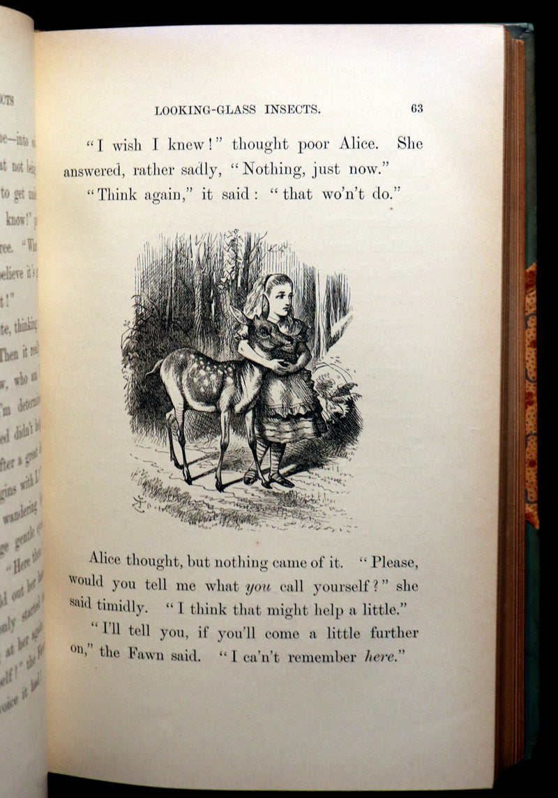 1927 Rare Sangorski binding - Through the Looking-Glass, and What Alice Found There by Lewis Carroll.